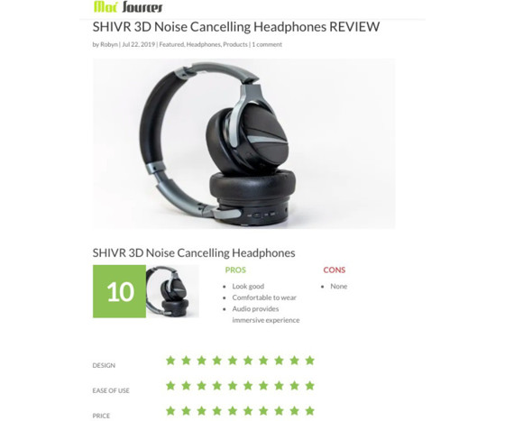 美國 SHIVR 降噪3D無線耳機 (黑色)022