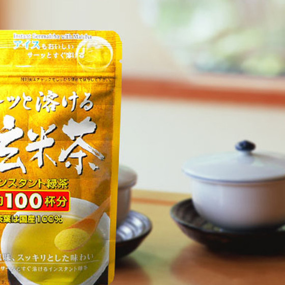 日版森半 即沖 (100杯份量) 玄米茶粉 60g【市集世界 - 日本市集】2