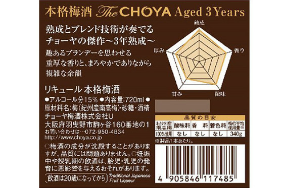 日版 Choya 極致最高 梅酒禮盒套裝 (1年、3年 各1支)_05