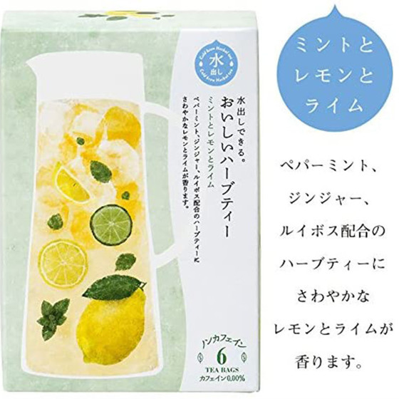 圖片 日本 生活の木 水出薄荷檸檬酸橙 零咖啡因冰茶 4g x6包【市集世界 - 日本市集】