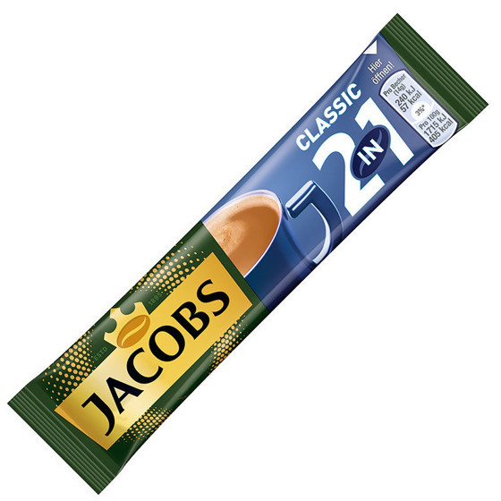 圖片 德國Jacobs 咖啡及奶 2合1 即沖咖啡粉 (10條裝) 180g【市集世界 - 德國市集】