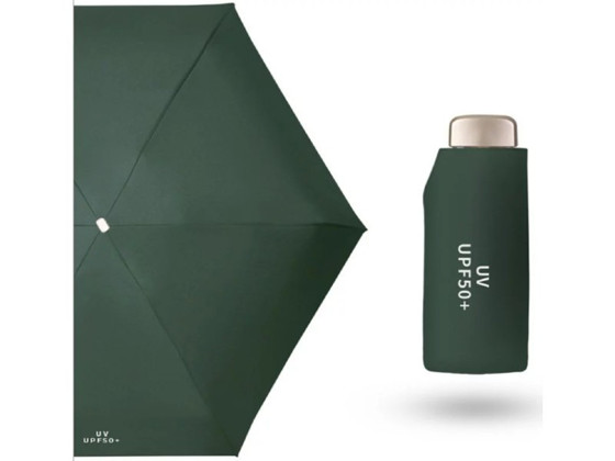 極抗UV五折輕巧雨傘 2.0版_森森綠