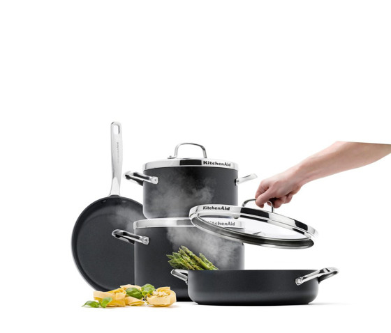 KitchenAid [官方授權正品]雙耳深煎鍋(配蓋) 28cm/4.2L CW001978-002