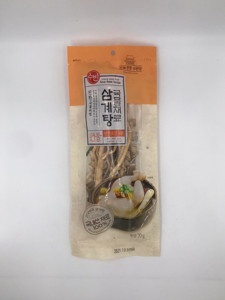 韓國人蔘雞湯料理包70g _橙色包裝韓國當地生產材料