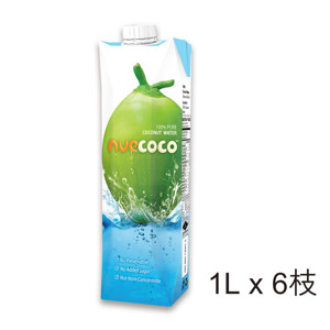 圖片 NUECOCO 100%椰子水 1L  (6枝)