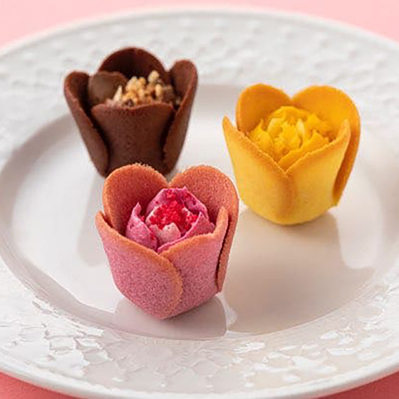 圖片 日本Tokyo Tulip Rose 招牌鬱金香玫瑰曲奇餡餅禮盒 (1盒4件)【市集世界 - 日本市集】