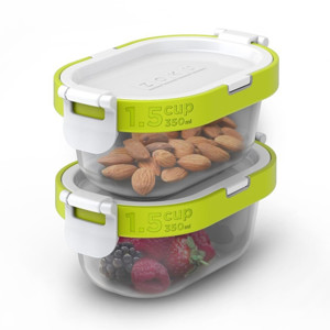 ZOKU Neat Stack 可嵌式食物盒飯盒套裝 (4件裝) - 微波爐可用_01